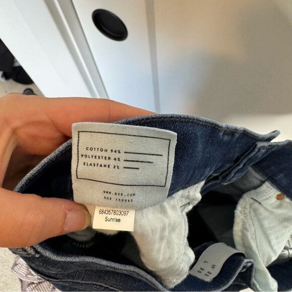 AYR The Chiller Sunrise Dark Wash Skinny Slim High Rise Jeans Size 30 - Picture 8 of 8